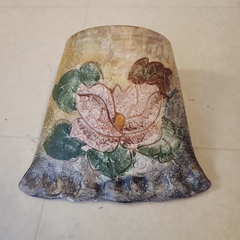 ITALIAN WALL POCKET TERRACOTTA Lovely Handpainted Wall Pocket